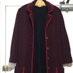 VINTAGE DOUGLAS LONG TWEED WOOL JACKETS SIZE 12